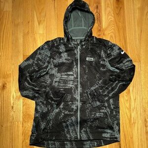 Nike Black and Gray Men's Hoodie